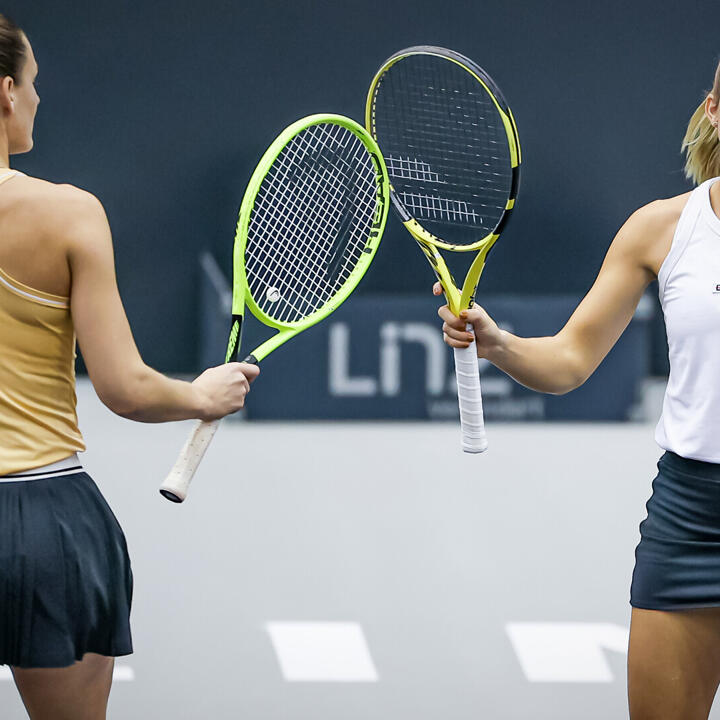 Babsi Haas muss im Doppel aufgeben