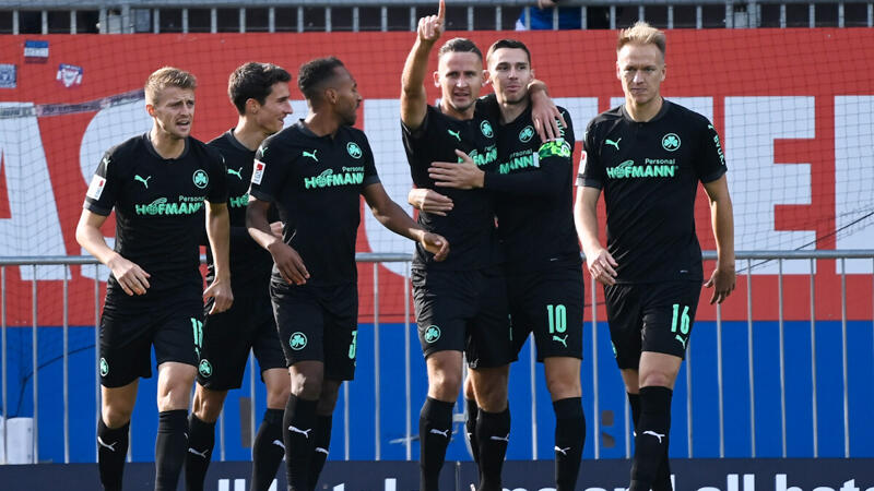Greuther Fürth dank klarem Sieg Tabellenzweiter