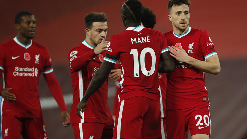 Diogo Jota schießt Liverpool spät zum Heimsieg