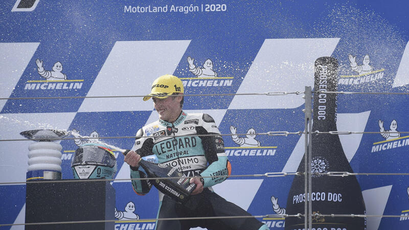 Moto3: Masia feiert in Aragon 800. <a href='/de/daten/news/honda/' class='tag'>Honda</a>-Sieg