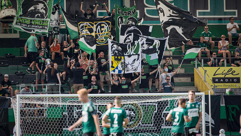 Weniger Fans bei Ried-Sturm und Altach-Admira