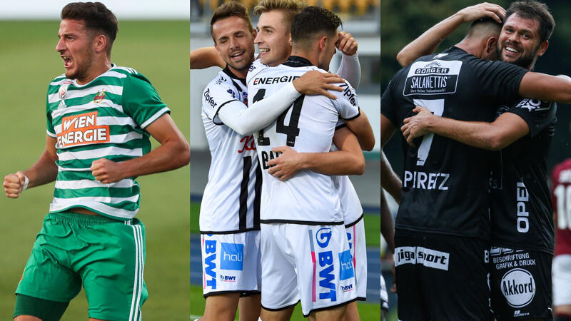 Rapid und <a href='/de/daten/news/fussball/lask/' class='tag'>LASK</a> starten mit Krachern