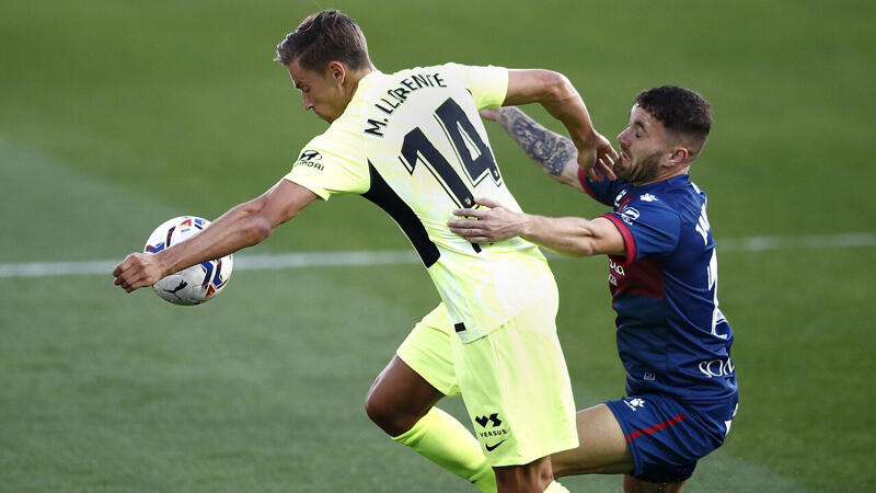 <a href='/de/daten/news/fussball/atletico-madrid/' class='tag'>Atletico Madrid</a> patzt bei Aufsteiger Huesca