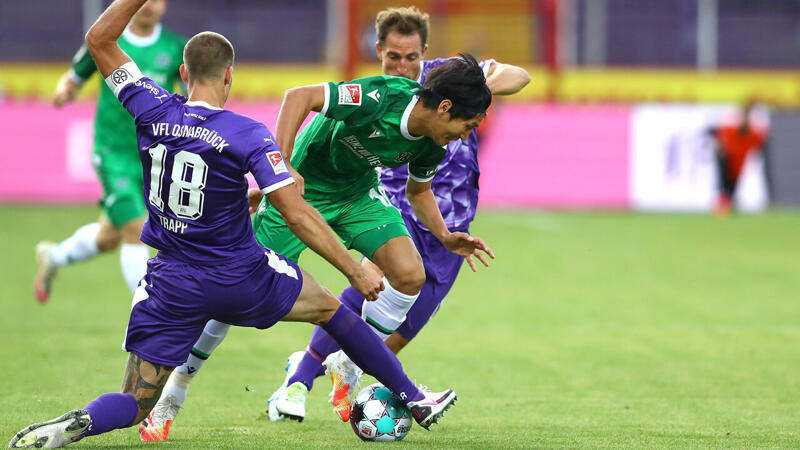 <a href='/de/daten/news/fussball/hannover-96/' class='tag'>Hannover 96</a> patzt in Osnabrück