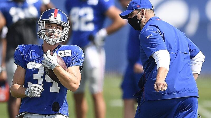 Platzgummer im Practice Squad der New York Giants