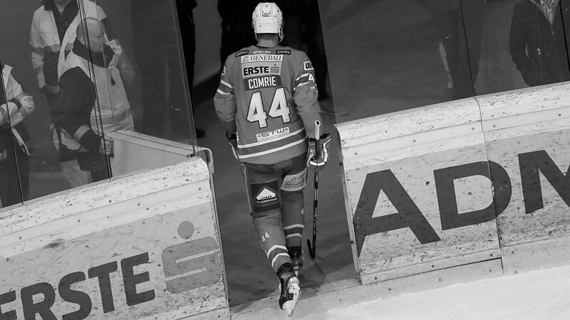 Memorial-Spiel Capitals gegen <a href='/de/daten/news/eishockey/kac/' class='tag'>KAC</a> für Adam Comrie