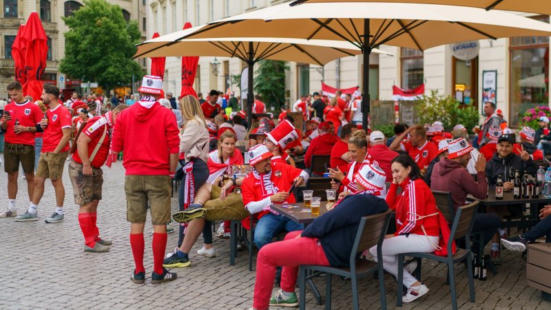 Die besten Fan-Bilder des Österreichs-Matchs in Leipzig