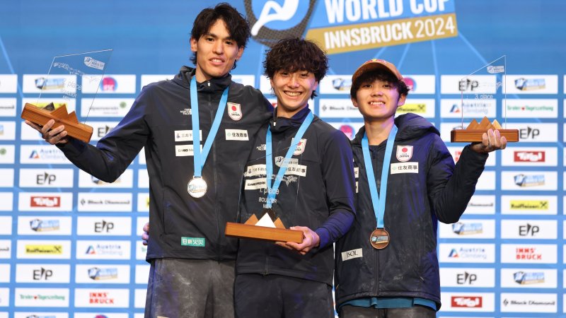 Japanischer Dreifachsieg bei Boulder-Weltcup in Innsbruck