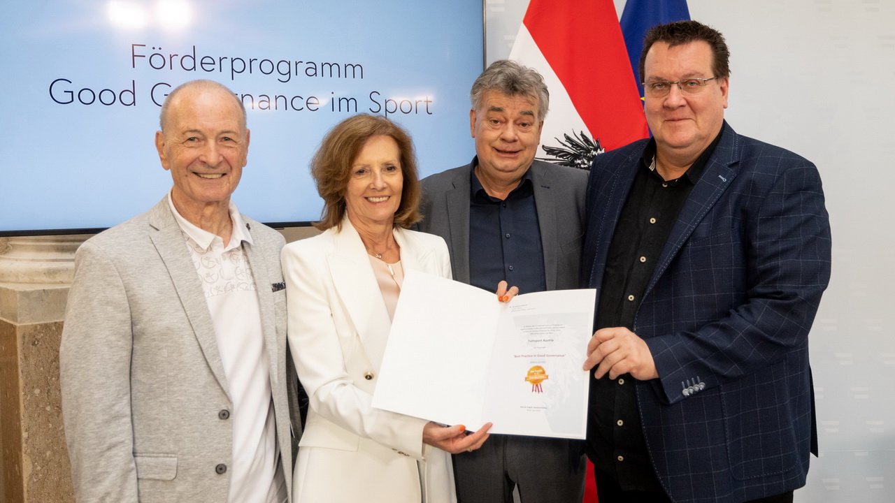 Turnsport Austria Nummer 1 bei "Good Governance"