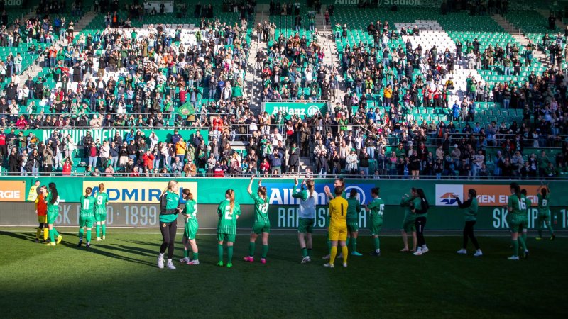 Rapid-Frauen verfehlen Fanrekord-Versuch