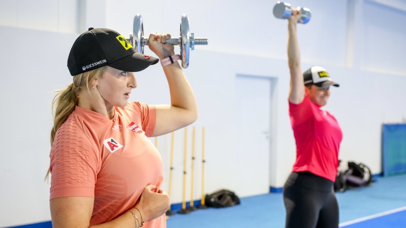 So schuften unsere ÖSV-Speed-Frauen für den Weltcup-Winter