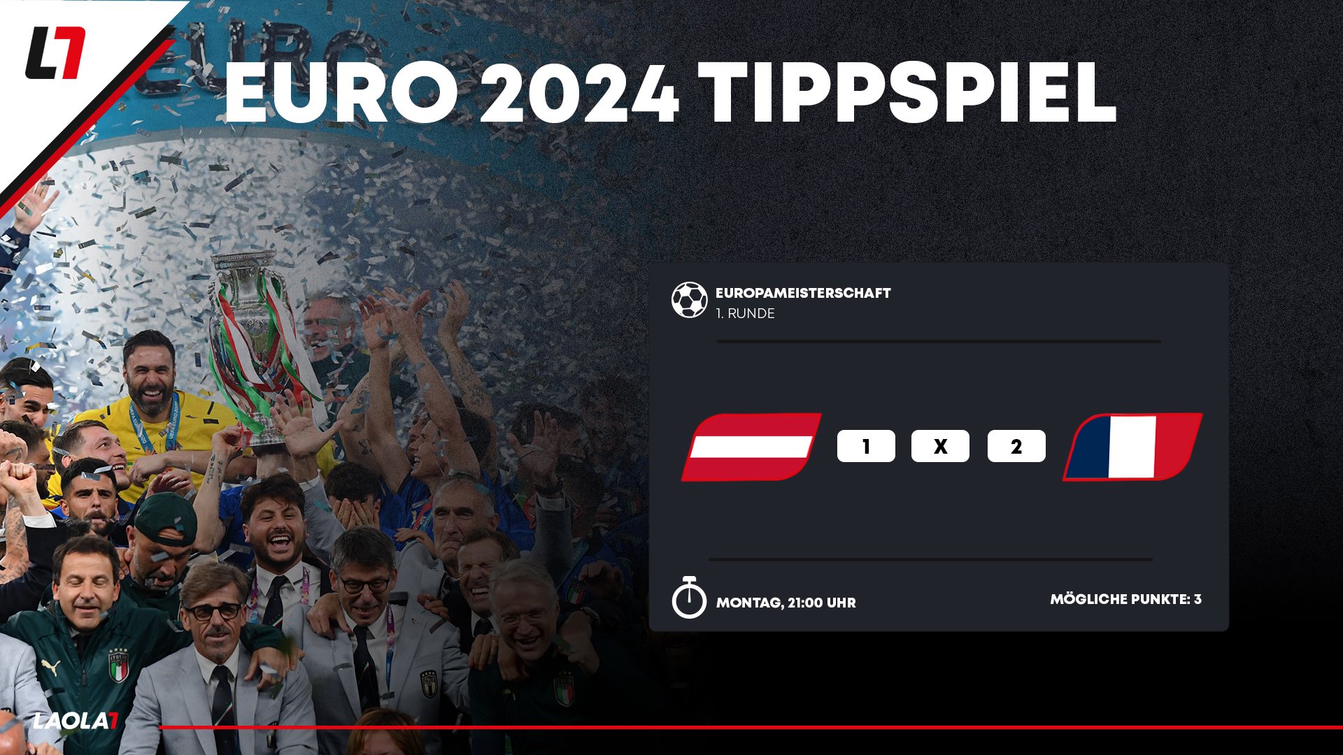 Jetzt tippen und gewinnen beim EM-Tippspiel von LAOLA1!