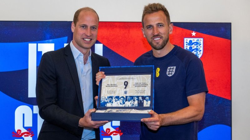 Vor Abreise: Fürstlicher Besuch für Englands EM-Team