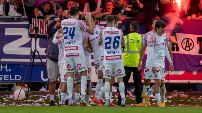 Austria schießt sich mit Sieg über Hartberg in UECL-Quali