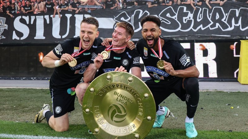 Party-Pics: So feiert Sturm den vierten Meistertitel