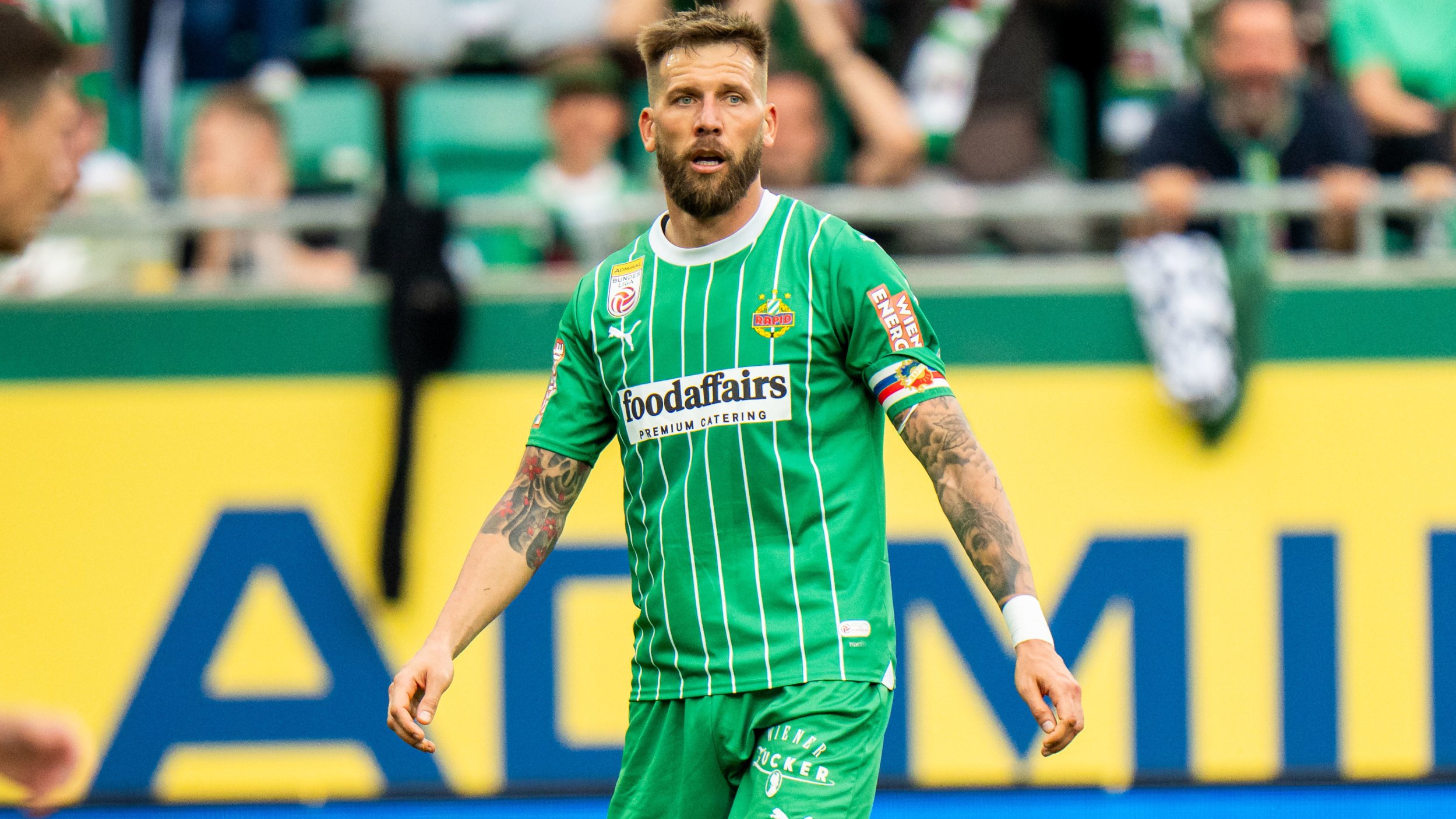 Rapid droht gegen Sturm Ausfall von <a href='/de/daten/news/guido-burgstaller/' class='tag'>Guido Burgstaller</a>