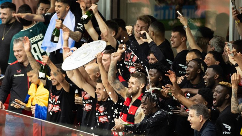 Bayer-Feier! Die Bilder der wilden Leverkusen-Party