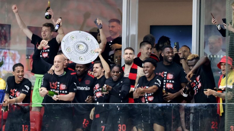 Bayer-Feier! Die Bilder der wilden Leverkusen-Party