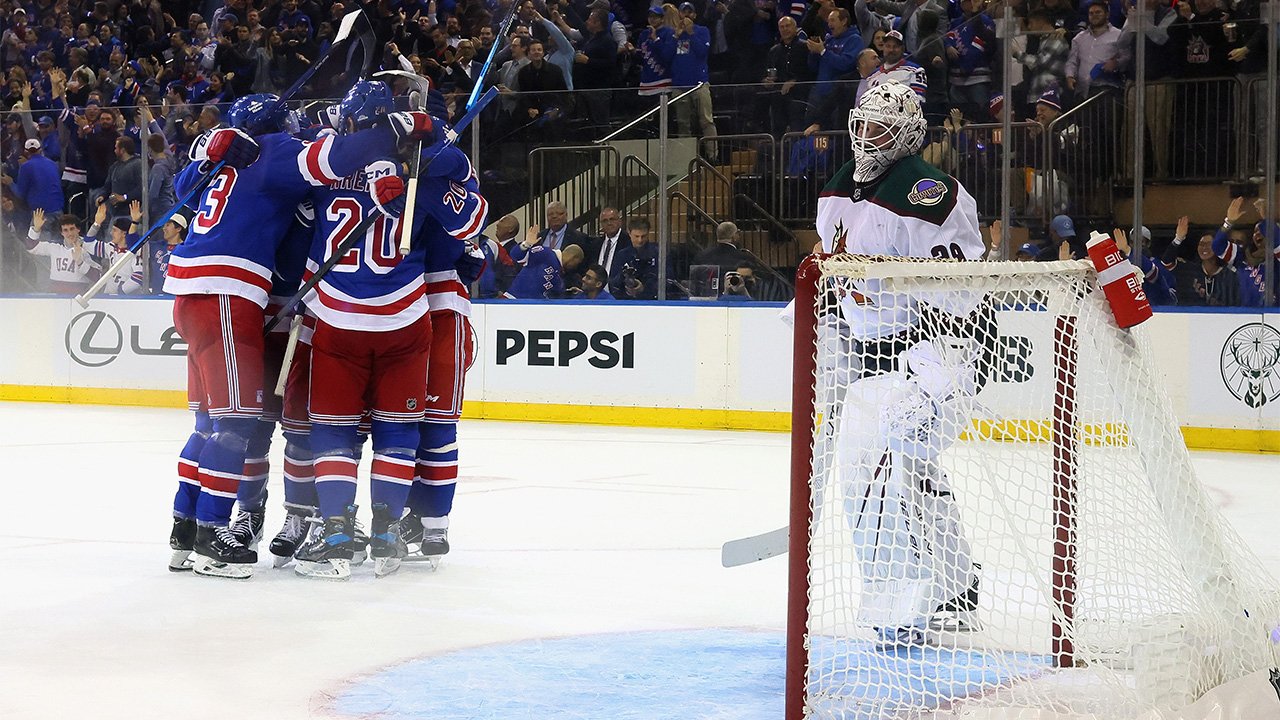 13 Tore! Rangers ringen Coyotes in irrer Partie nieder