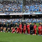 Nach Rassismus-Vorfall: Napoli reagiert mit Kaepernick-Geste