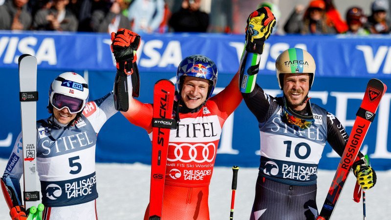 Odermatt wehrt Kristoffersen ab und holt Gesamtweltcup