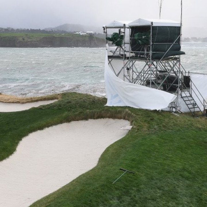 Golf-Turnier in Pebble Beach nach Unwetter abgebrochen