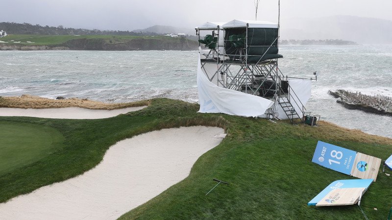 <a href='/de/daten/news/golf/golf/' class='tag'>Golf</a>-Turnier in Pebble Beach nach Unwetter abgebrochen