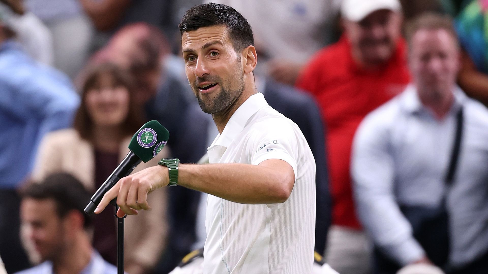 <a href='/de/daten/news/tennis/wimbledon/' class='tag'>Wimbledon</a>: Djokovic zieht kampflos ins Halbfinale ein