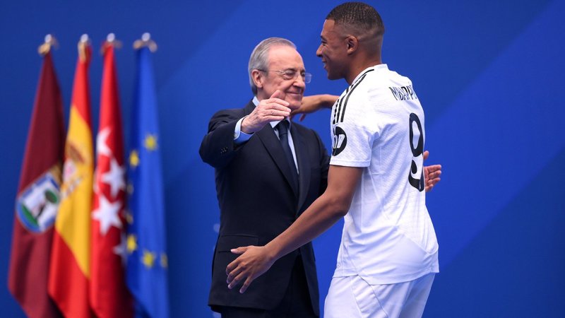 Bilder! Mbappé bei Real Madrid vor 85.000 Leuten vorgestellt