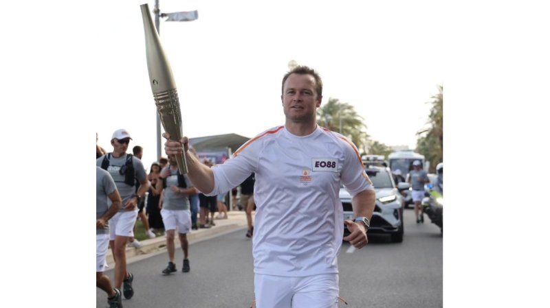 Pinturault als Fackelläufer