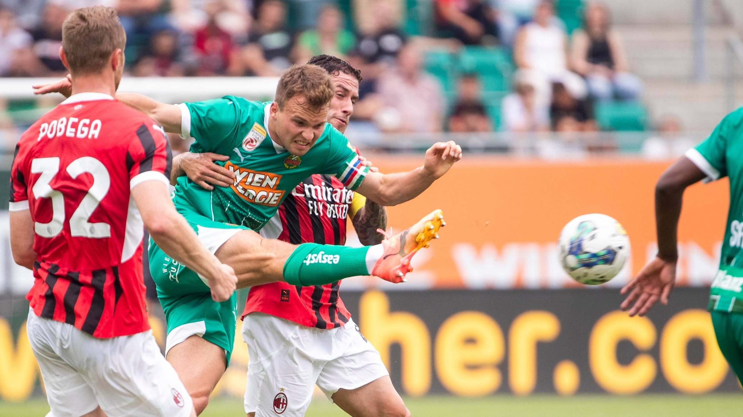 Rapid holt zum Jubiläum ein verdientes Remis gegen Milan