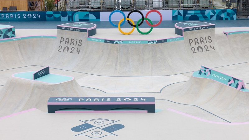 Bitte warten! Olympia-Skateboarder Opfer des Regens