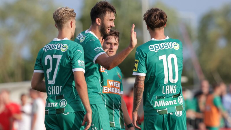 Trotz Aluminium-Pech: Rapid siegt ungefährdet in Neusiedl