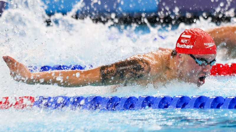 Bucher schwimmt über 100 m Delfin ins Semifinale