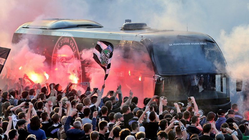 Sturm vs. Rapid: Die besten Fan-Bilder