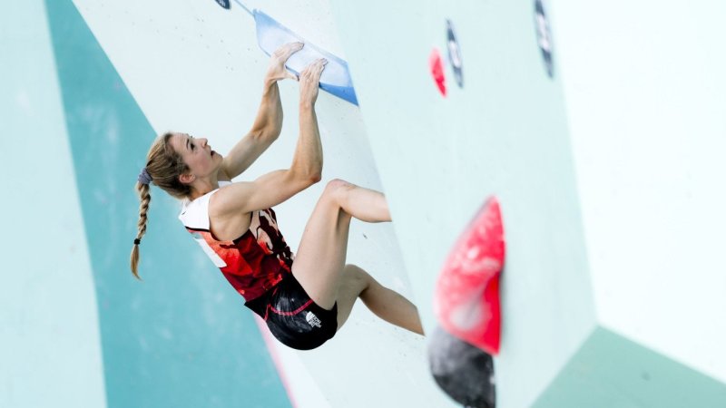 Gelungener Start von Jessica Pilz ins Kletter-Semifinale