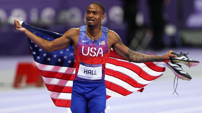 US-Amerikaner Hall mit Topfinish zu Gold über 400 m
