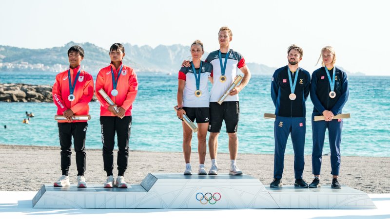 Da ist das Ding! So feiern Vadlau/Mähr die Gold-Medaille