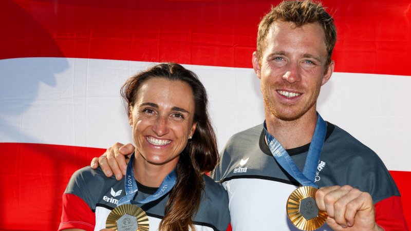 Da ist das Ding! So feiern Vadlau/Mähr die Gold-Medaille