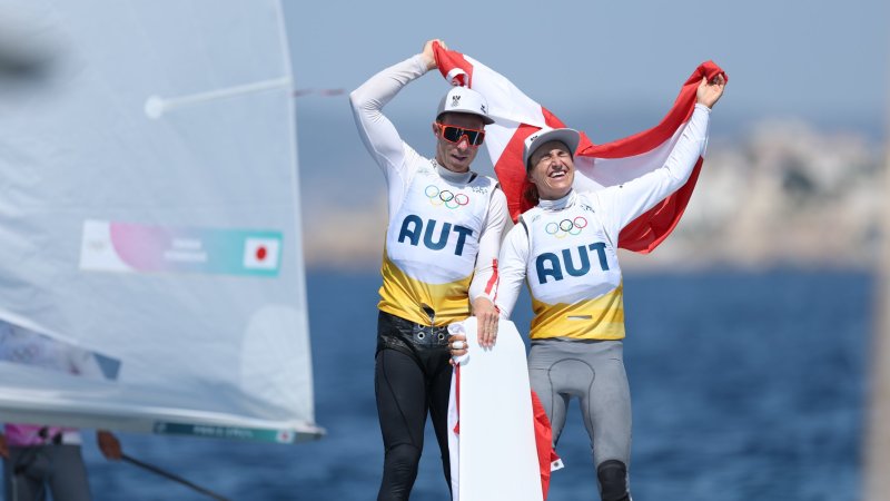 Da ist das Ding! So feiern Vadlau/Mähr die Gold-Medaille