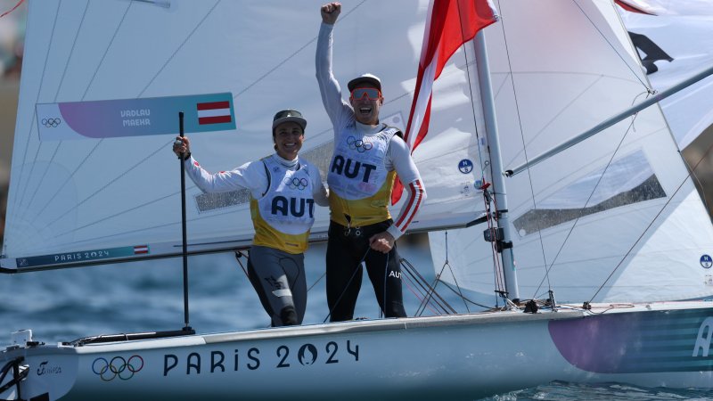 Da ist das Ding! So feiern Vadlau/Mähr die Gold-Medaille