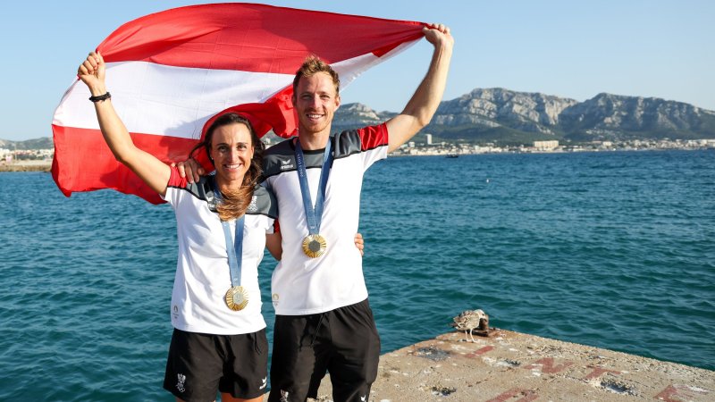 Da ist das Ding! So feiern Vadlau/Mähr die Gold-Medaille