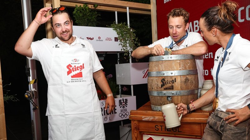 Party im Austria House! Olympia-Helden lassen es krachen