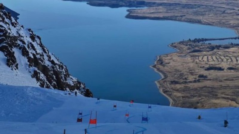 WOW! What a view im Skigebiet Roundhill in Neuseeland