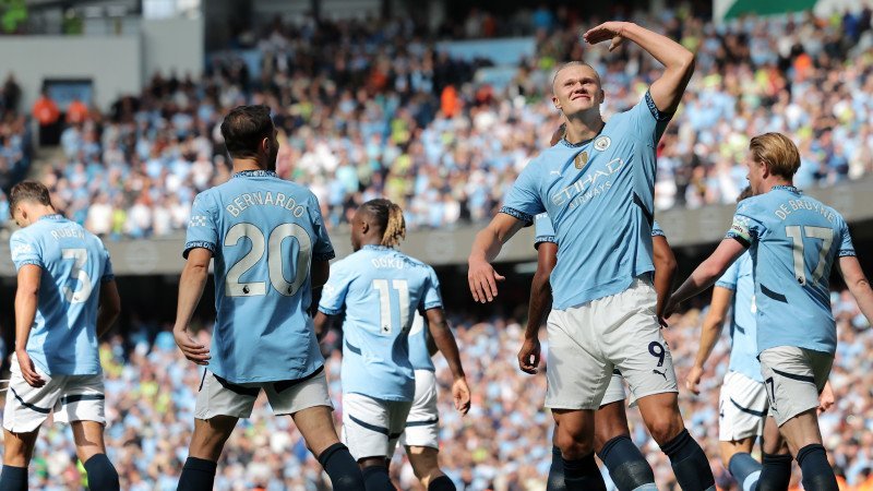 Haaland-Dreierpack bei City-Sieg, Tottenham mit Kantersieg