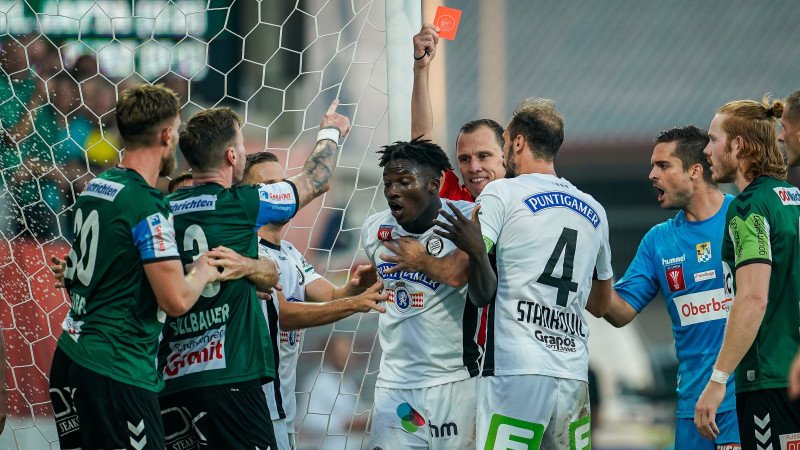 Strafmaß für Sturms Jatta nach Platzverweis im Cup bekannt