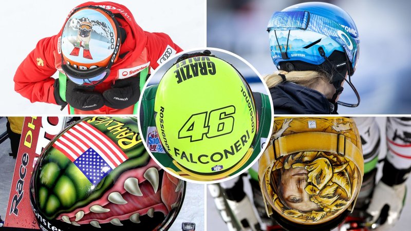 Die legendärsten Skihelme der Weltcupstars