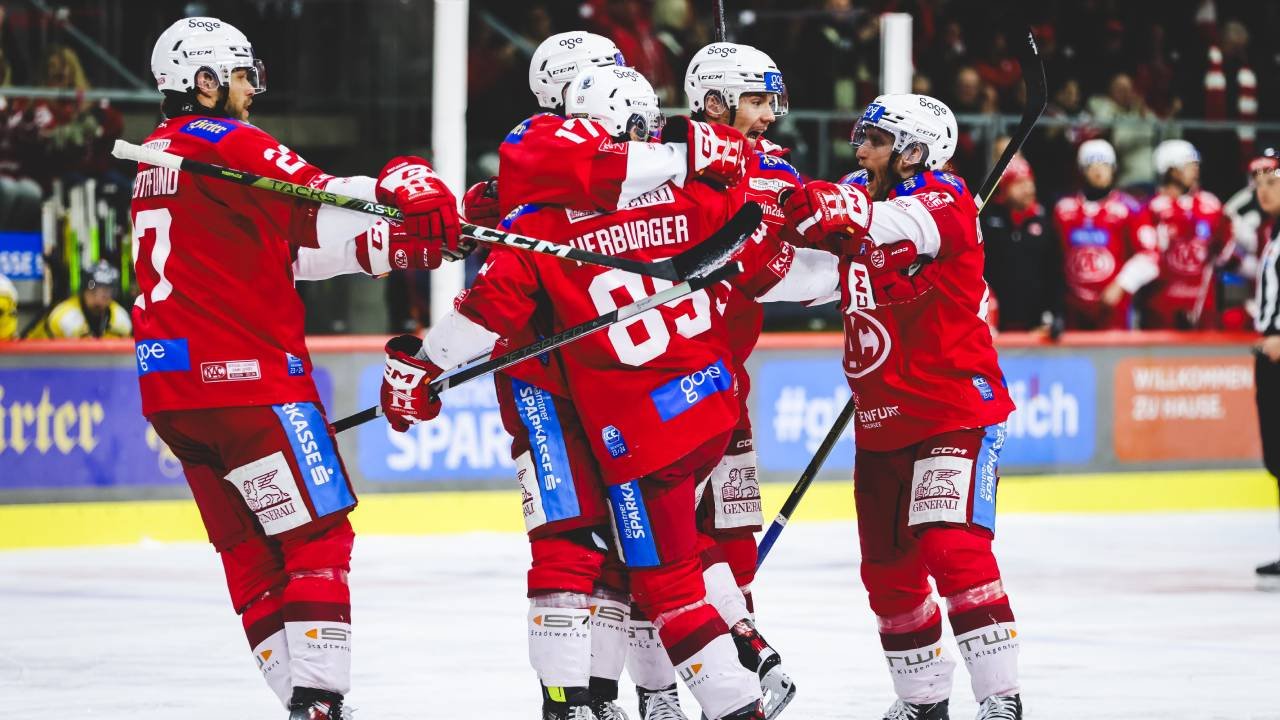 Starker <a href='/de/daten/news/eishockey/kac/' class='tag'>KAC</a> bezwingt Rouen zum Auftakt in die <a href='/de/daten/news/chl/' class='tag'>CHL</a>-Saison