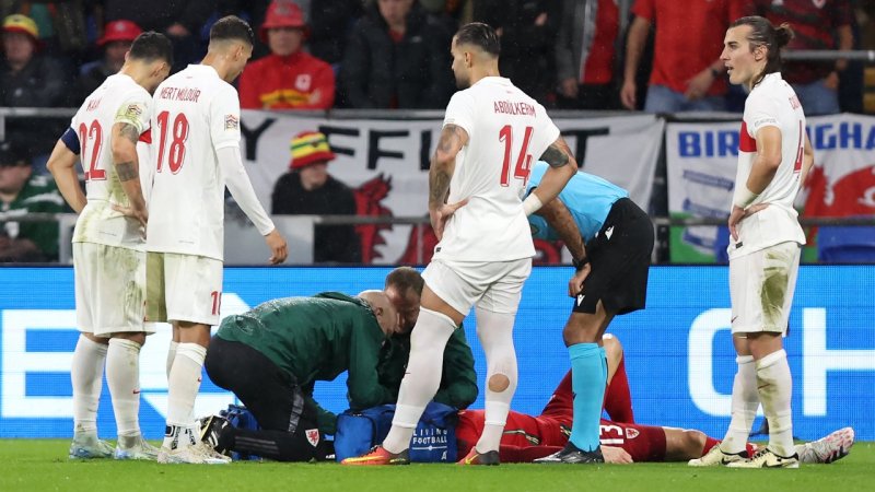 Tritt ins Gesicht: Horror-Szene überschattet Wales - Türkei