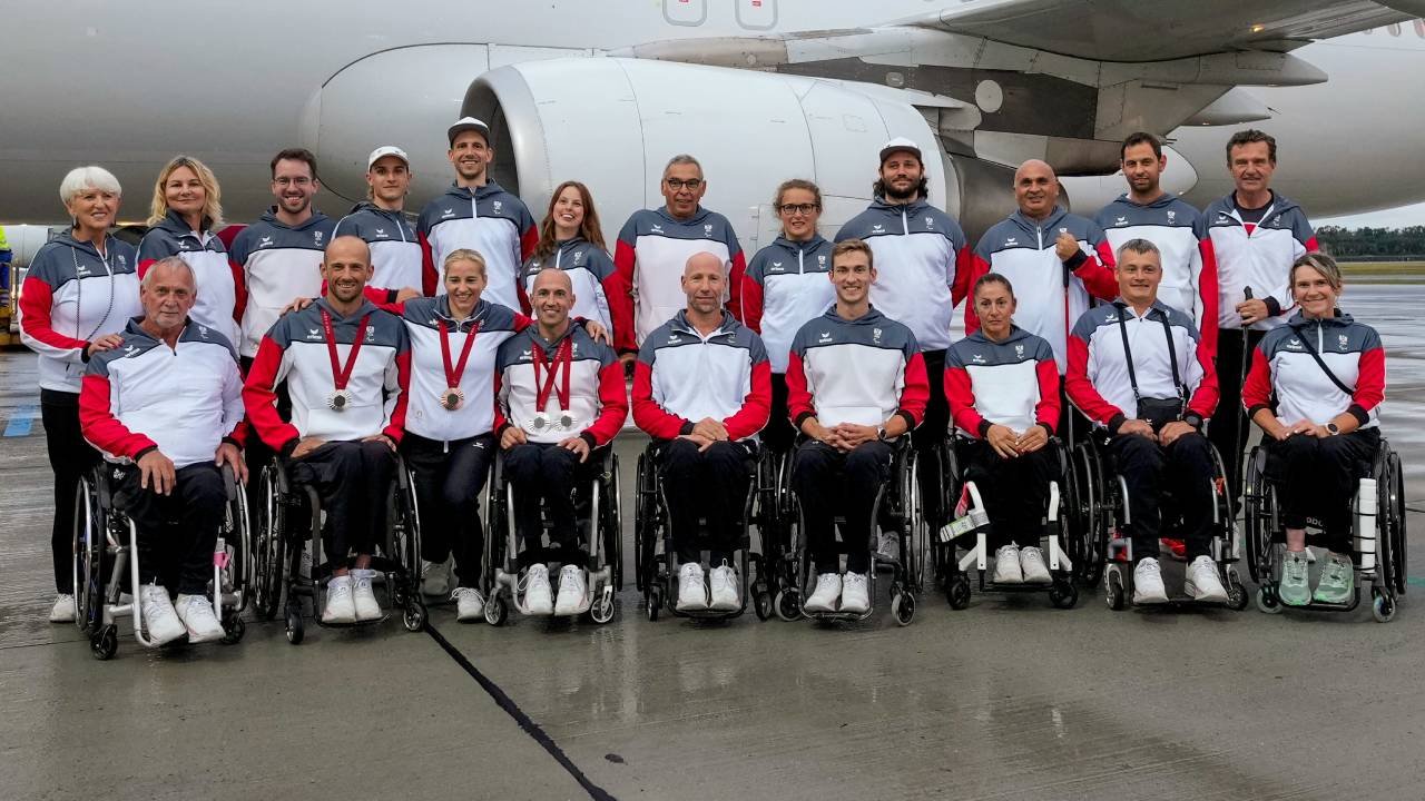 Österreichs Paralympics-Team feierlich empfangen